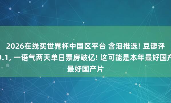 2026在线买世界杯中国区平台 含泪推选! 豆瓣评分9.1， 一语气两天单日票房破亿! 这可能是本年最好国产片