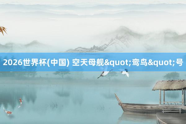 2026世界杯(中国) 空天母舰"鸾鸟"号