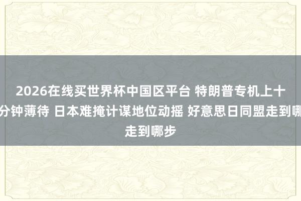 2026在线买世界杯中国区平台 特朗普专机上十五分钟薄待 日本难掩计谋地位动摇 好意思日同盟走到哪步