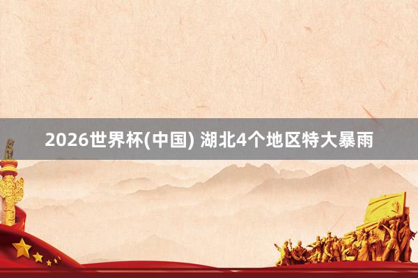 2026世界杯(中国) 湖北4个地区特大暴雨