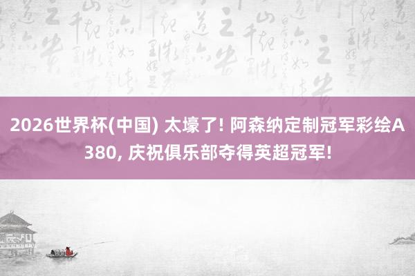 2026世界杯(中国) 太壕了! 阿森纳定制冠军彩绘A380， 庆祝俱乐部夺得英超冠军!