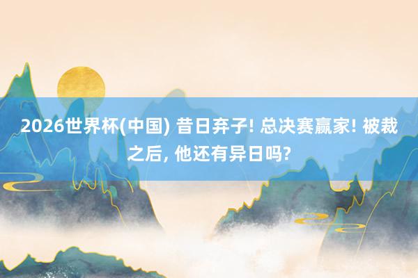 2026世界杯(中国) 昔日弃子! 总决赛赢家! 被裁之后， 他还有异日吗?