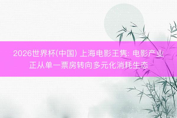 2026世界杯(中国) 上海电影王隽: 电影产业正从单一票房转向多元化消耗生态
