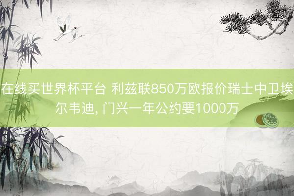 在线买世界杯平台 利兹联850万欧报价瑞士中卫埃尔韦迪, 门兴一年公约要1000万